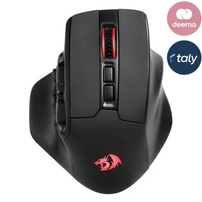 Redragon M811 PRO Wireless MMO Gaming Mouse 15 Prog Buttons RGB Gamer Mouse 10 Side Macro Keys